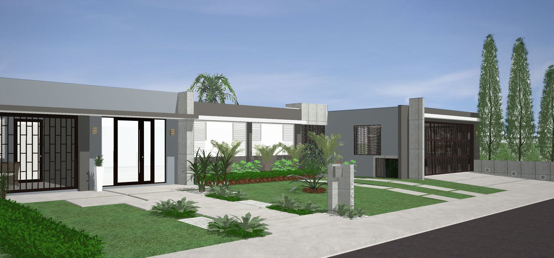 Diseño de Fachada: Residencia de Juan Gómez